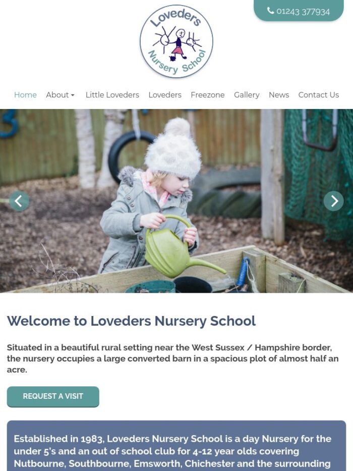Web Design Chichester West Sussex For Nursery And Pre School