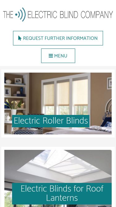 Electric Blind Web Design for The Electric Blind Company in Southampton, Hampshire