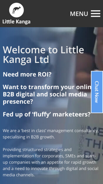 Marketing & Advertising Website Design for Little Kanga in Portsmouth, Hampshire