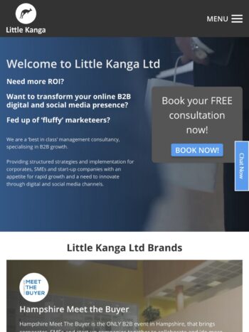 Marketing & Advertising Website Design for Little Kanga in Portsmouth, Hampshire