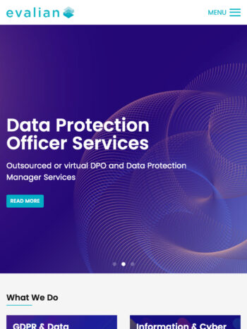 Information Security Website Design for Evalian in Southampton, Hampshire