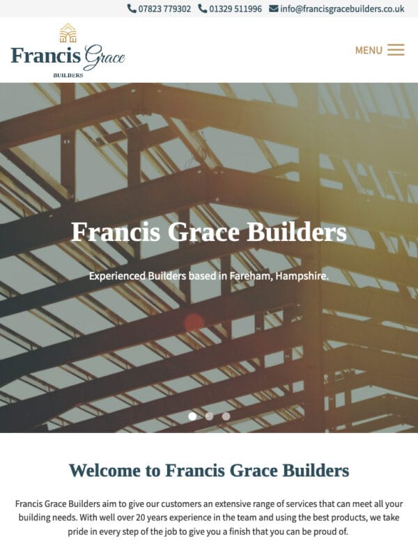 Francis Grace Builders Tablet Preview