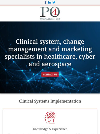Marketing Website Design for PO4 Management in Portsmouth, Hampshire