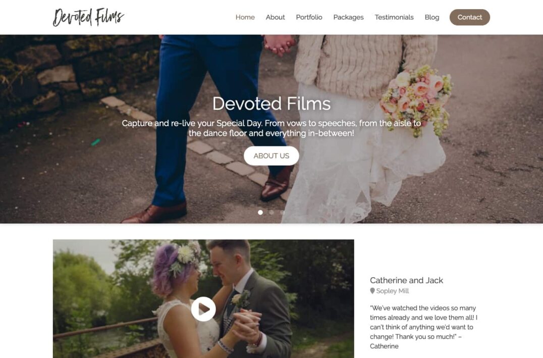 Devoted Films Wedding Desktop