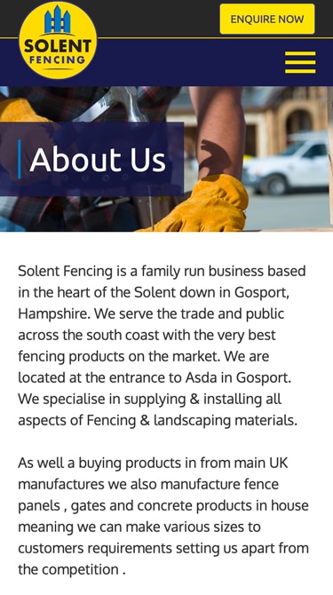 Solent Fencing Mobile