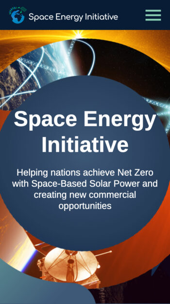 Space-Based Solar Power Website Design for Space Energy Initiative in Oxford, Oxfordshire