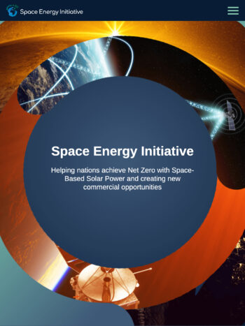 Space-Based Solar Power Website Design for Space Energy Initiative in Oxford, Oxfordshire