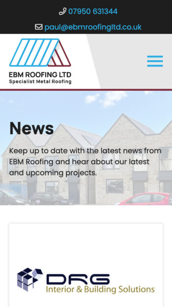 Roofing Website Design for EBM Roofing Ltd in Lee-on-the-Solent, Hampshire