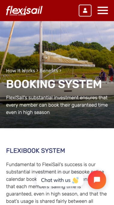 FlexiSail Mobile Preview