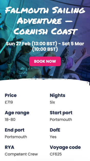 Youth Development Charity Website Design for Tall Ships Youth Trust in Portsmouth, Hampshire