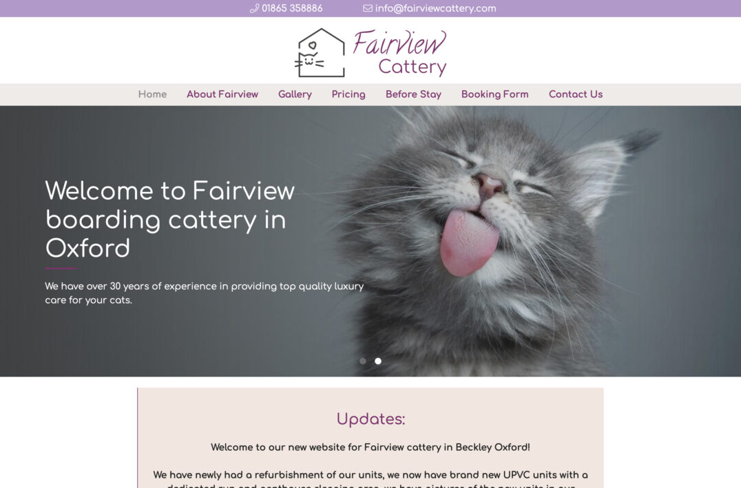 Fairview Cattery Desktop