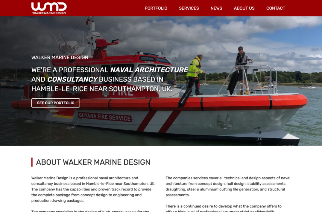Walker Marine Design Desktop