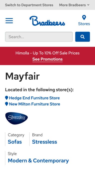 Bradbeers Furniture Mobile Preview