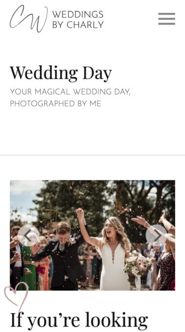 Weddings By Charly Mobile Preview