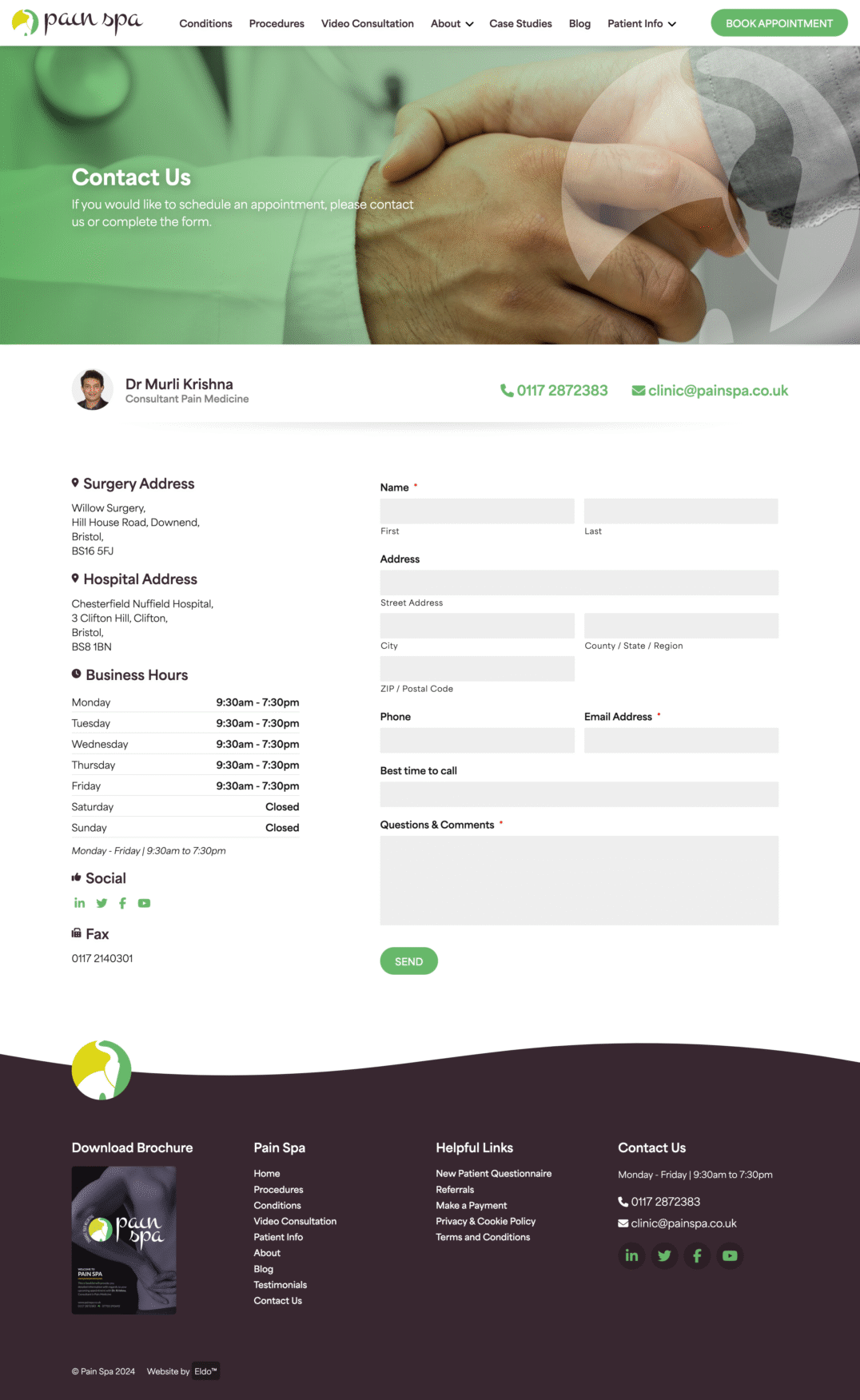 pain spa desktop screenshot 2