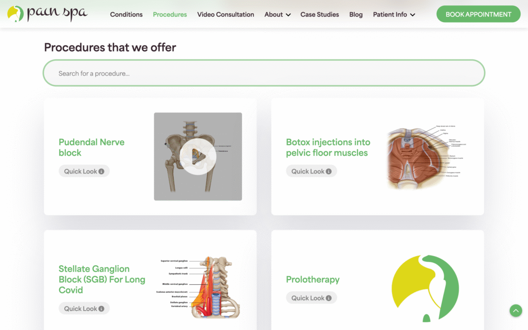 pain spa desktop screenshot 3