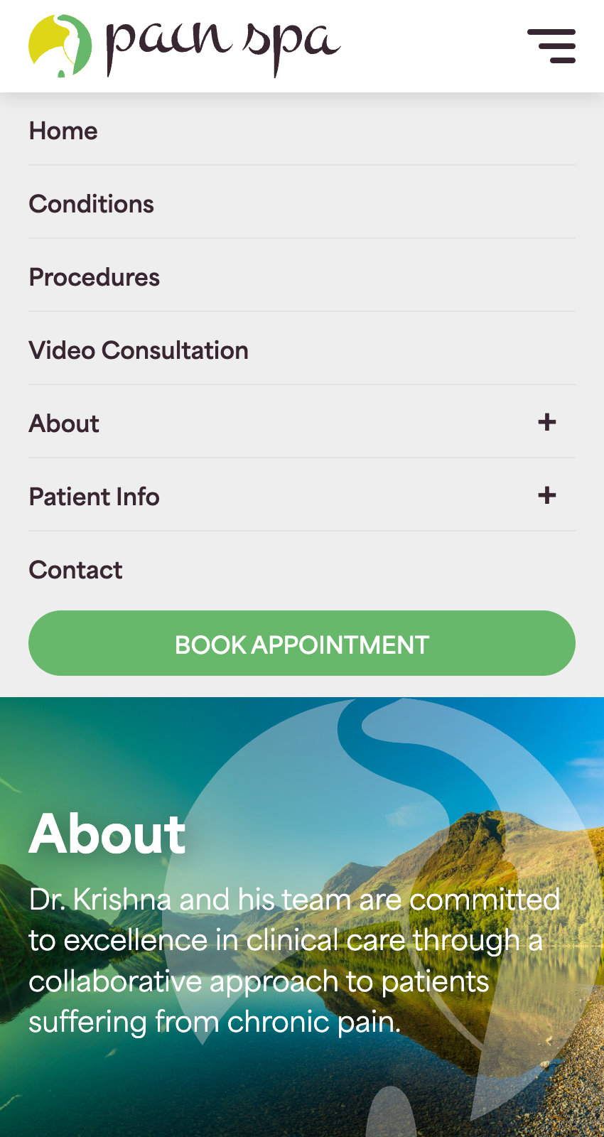 pain spa mobile screenshot 1