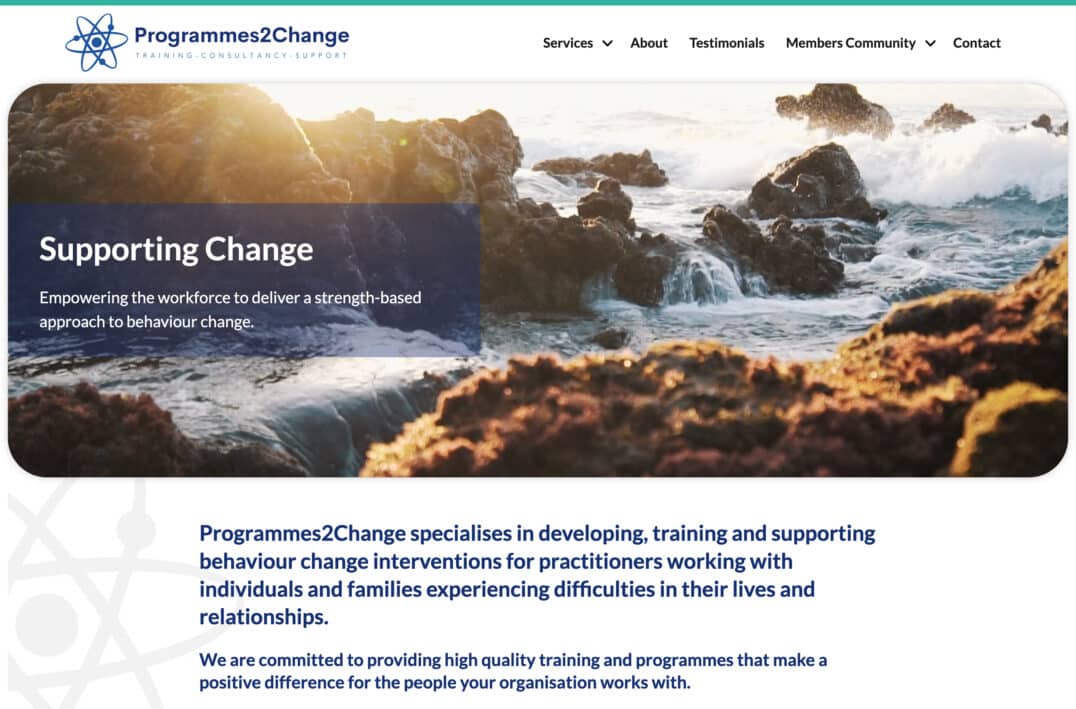 Behaviour Change Specialist Web Design for Programmes2Change in Southsea, Hampshire