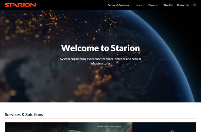 Space Engineering	 Website Design for Starion in London, UK