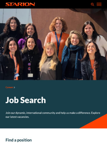 Space Engineering	 Website Design for Starion in London, UK