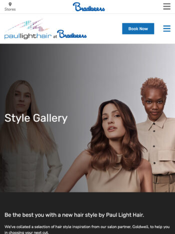 Hair Salon Website Design for Paul Light Hair in Romsey, Hampshire