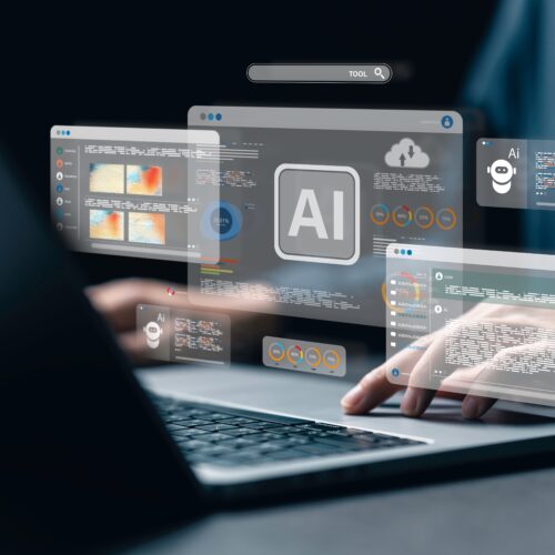 Man,Using,The,Website,Or,Software,Technology,Ai,To,Help