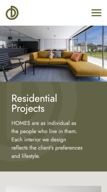 Interior Designer Website Design for Opus Design in Southsea, Hampshire