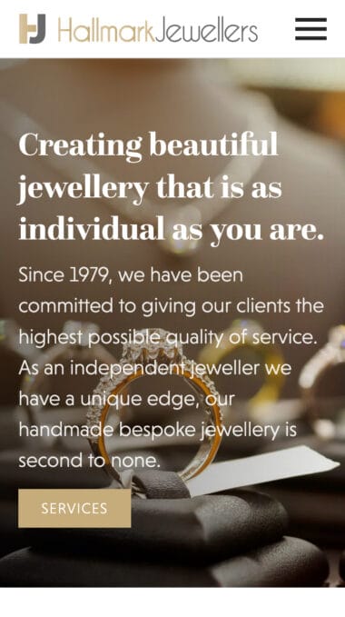 Hallmark Jewellers Mobile Preview