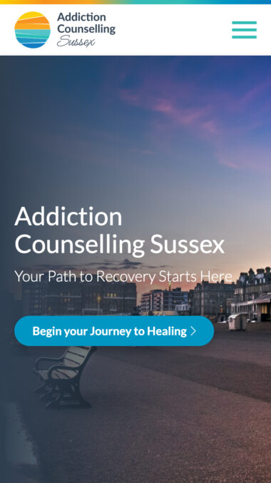 Addiction Counselling Web Design for Addiction Counselling Sussex in Brighton, East Sussex