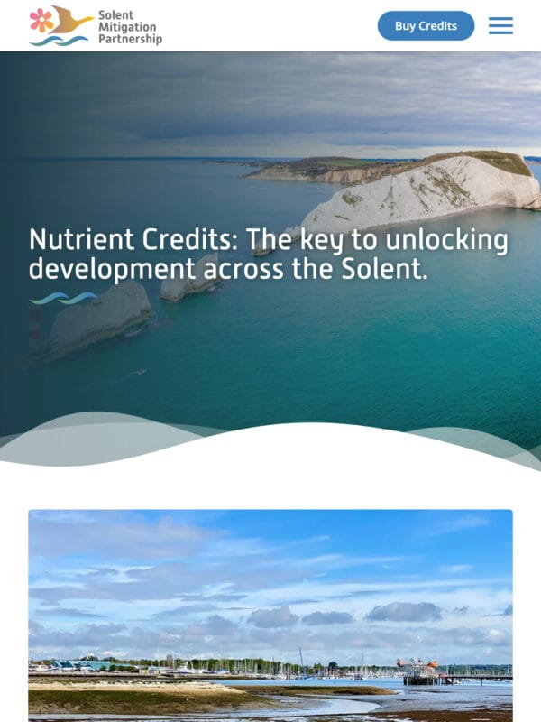 Solent Mitigation Partnership Tablet Preview
