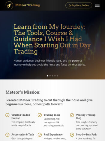 Day Trading Experts Website Design for Meteor Trading in Isle of Wight