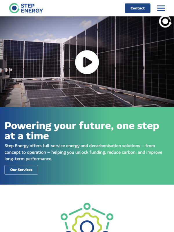Decarbonisation Specialist Web Design for Step Energy in Chanders Ford, Hampshire