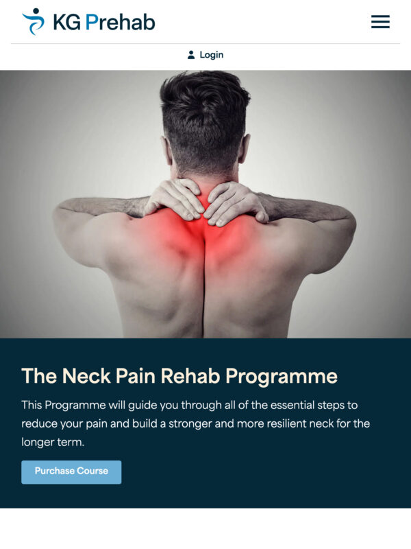 Injury Rehab & Prevention Web Design for KG Prehab in Lee on Solent, Hampshire