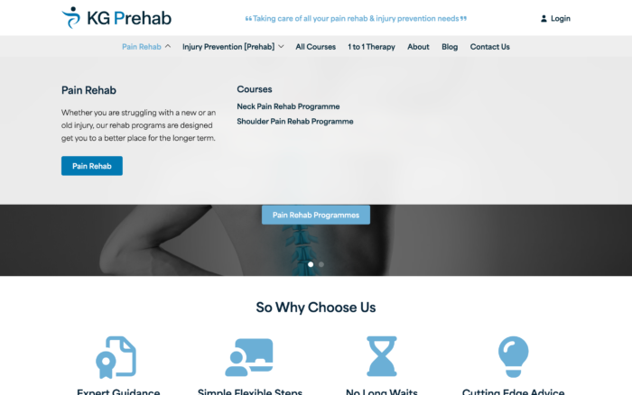 kgprehab desktop screenshot 1