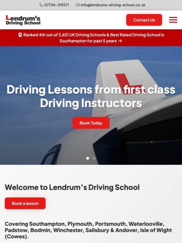 Lendrum’s Driving School Tablet Preview