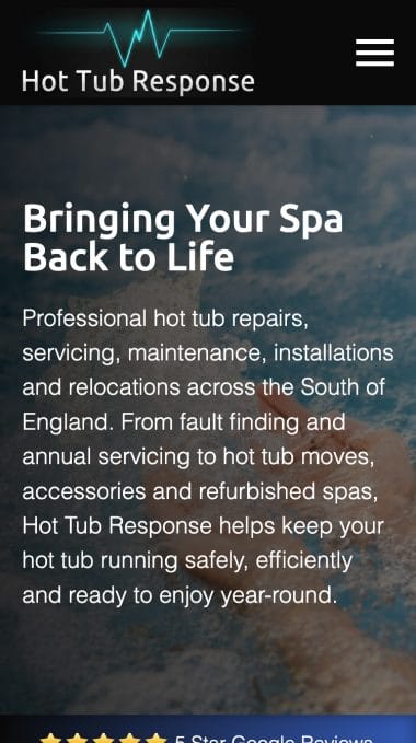 Hot Tub Response Mobile Preview