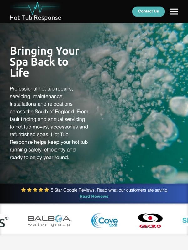 Hot Tub Response Tablet Preview
