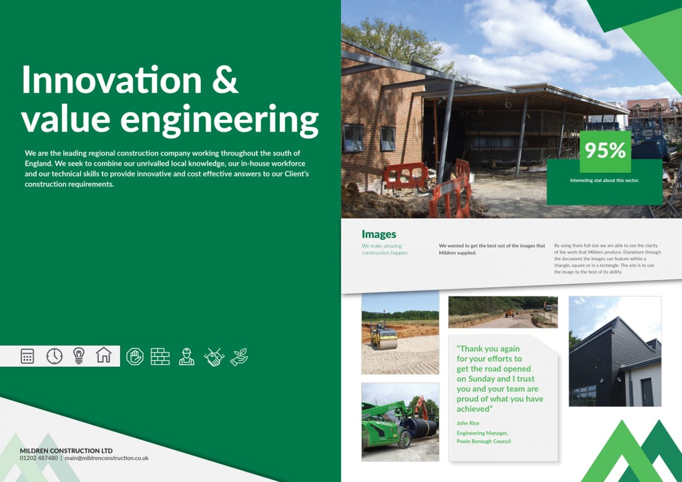 Mildren Construction Graphic Design