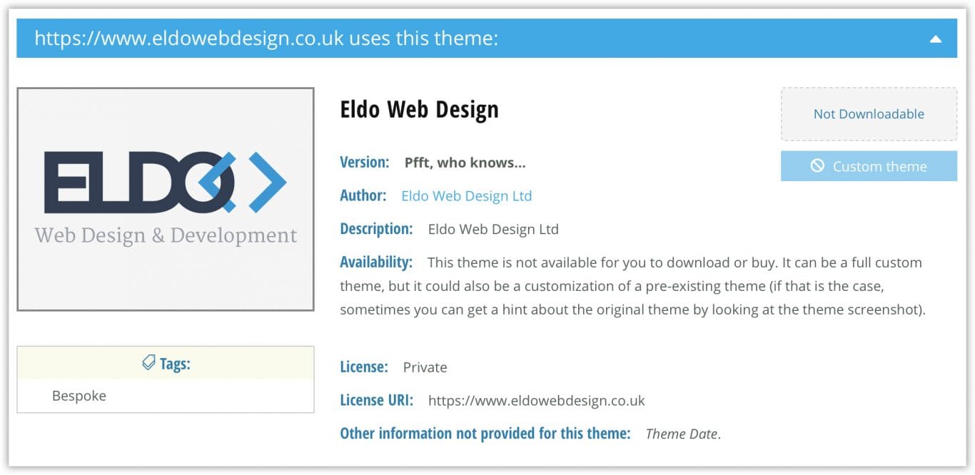 WordPress Theme Detector