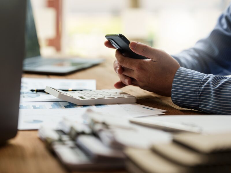 A,Businessman,Completes,Kyc,Using,An,Online,Banking,Program,In